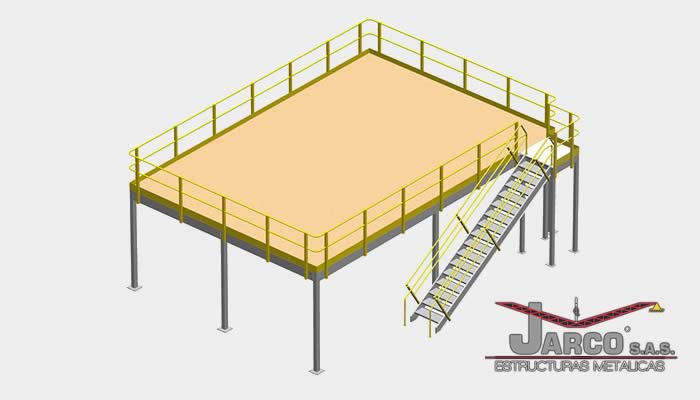 Mezanines en acero estructural para bodegas